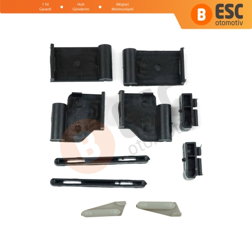 BMW 3 E91 5 E61 X3 E83 X5 E53 E70 Cullinan RR31 54137155683 İçin 10 Parça Sunroof Ray Kızak Tavan Perde Tamir Seti