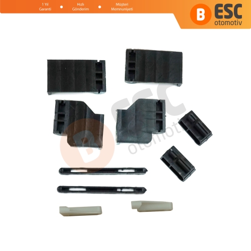 BMW 3 E91 5 E61 X3 E83 X5 E53 E70 Cullinan RR31 54137155683 İçin 10 Parça Sunroof Ray Kızak Tavan Perde Tamir Seti