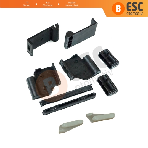 BMW 3 E91 5 E61 X3 E83 X5 E53 E70 Cullinan RR31 54137155683 İçin 10 Parça Sunroof Ray Kızak Tavan Perde Tamir Seti