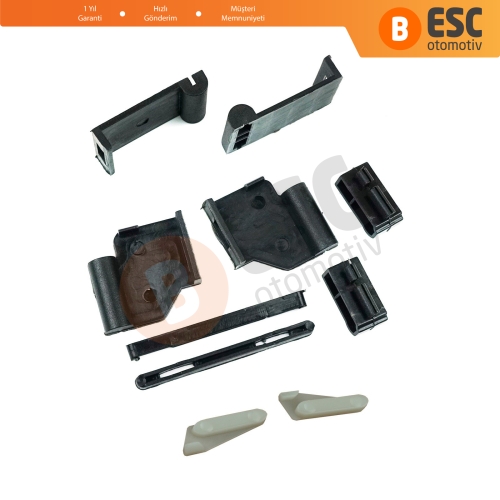 BMW 3 E91 5 E61 X3 E83 X5 E53 E70 Cullinan RR31 54137155683 İçin 10 Parça Sunroof Ray Kızak Tavan Perde Tamir Seti