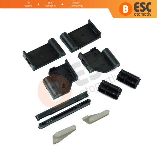 BMW 3 E91 5 E61 X3 E83 X5 E53 E70 Cullinan RR31 54137155683 İçin 10 Parça Sunroof Ray Kızak Tavan Perde Tamir Seti