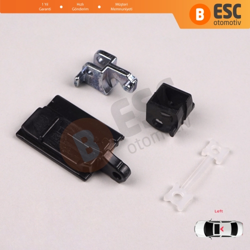 BMW 3 Serisi E36 E46 7 Serisi E38 54128119747 için 4 Parça Sunroof Sürgülü Tavan Kılavuz Rayı Kaldırma Kolu Tamir Seti Sol