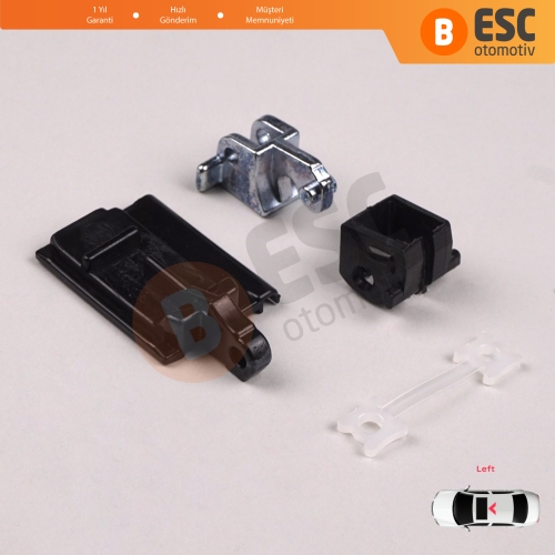 BMW 3 Serisi E36 E46 7 Serisi E38 54128119747 için 4 Parça Sunroof Sürgülü Tavan Kılavuz Rayı Kaldırma Kolu Tamir Seti Sol