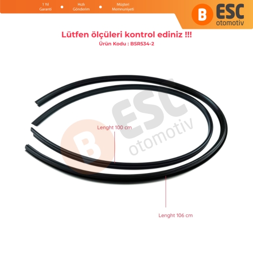 Mercedes W123 S123 C123 W126 W108 W109 W110 W112 W114 W115 İçin Sunroof Ön Arka Conta Takımı