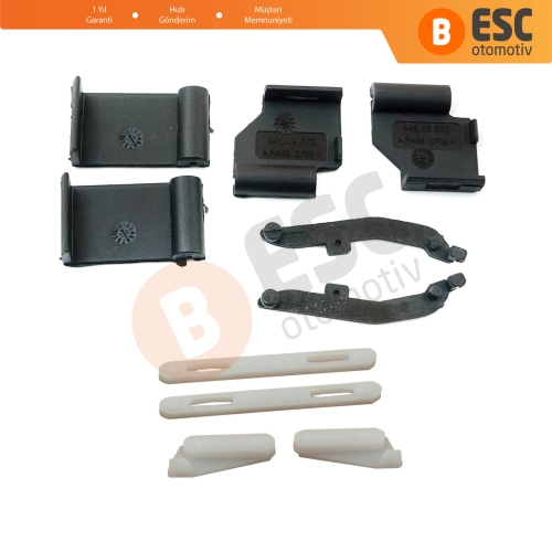 BMW 3 E91 5 E61 X3 E83 X5 E53 E70 Cullinan RR31 54137155683 İçin 10 Parça Sunroof Ray Kızak Tavan Perde Tamir Seti