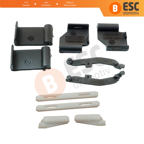 BMW 3 E91 5 E61 X3 E83 X5 E53 E70 Cullinan RR31 54137155683 İçin 10 Parça Sunroof Ray Kızak Tavan Perde Tamir Seti