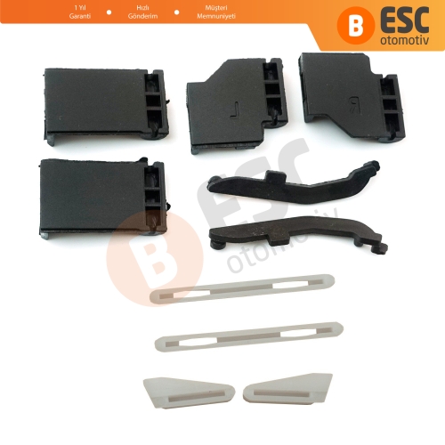 BMW 3 E91 5 E61 X3 E83 X5 E53 E70 Cullinan RR31 54137155683 İçin 10 Parça Sunroof Ray Kızak Tavan Perde Tamir Seti