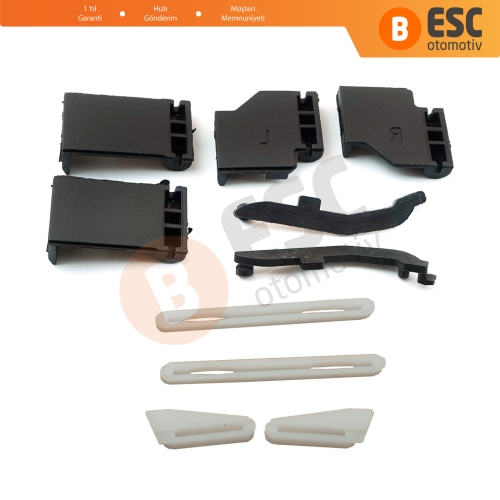 BMW 3 E91 5 E61 X3 E83 X5 E53 E70 Cullinan RR31 54137155683 İçin 10 Parça Sunroof Ray Kızak Tavan Perde Tamir Seti