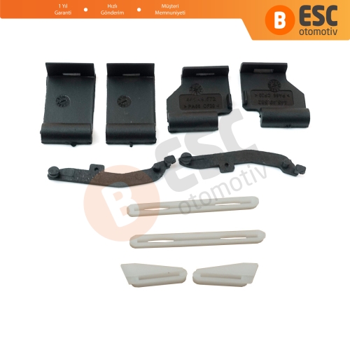 BMW 3 E91 5 E61 X3 E83 X5 E53 E70 Cullinan RR31 54137155683 İçin 10 Parça Sunroof Ray Kızak Tavan Perde Tamir Seti