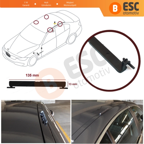 BMW 5 F10 F11 İçin Tavan Oluk Çıta Port Kapağı 135*13 mm 51137274739