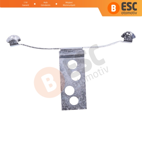 BMW 3 Serisi E46 1997-2006 54138246025 için Sunroof Perde Güneşlik Sağ Kayar Kızak Çıta Klips Döşeme Metal Ayağı