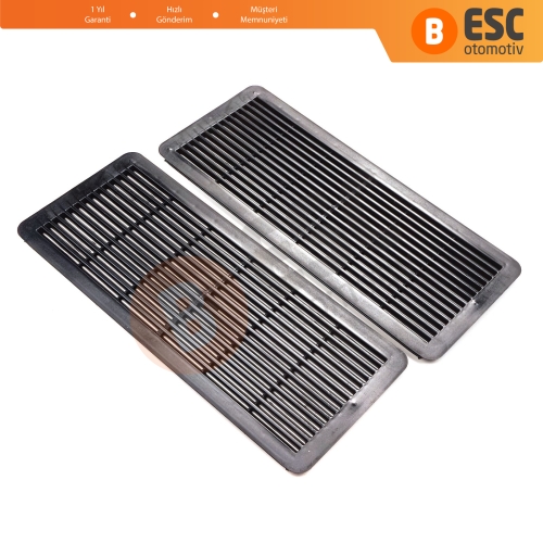 Mercedes W202 W203 W208 W209 W210 W211 W215 W219 W220 W240 W140 için 2 Adet Siyah Sunroof Perde Tavan Havalandırma Izgarası A2117840644