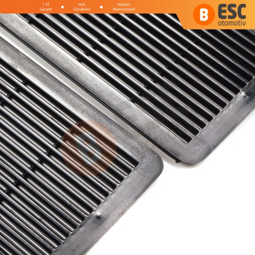 Mercedes W202 W203 W208 W209 W210 W211 W215 W219 W220 W240 W140 için 2 Adet Siyah Sunroof Perde Tavan Havalandırma Izgarası A2117840644