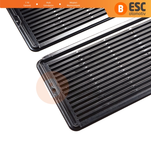 Mercedes W202 W203 W208 W209 W210 W211 W215 W219 W220 W240 W140 için 2 Adet Siyah Sunroof Perde Tavan Havalandırma Izgarası A2117840644