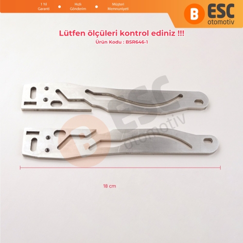 Audi 80 90 100 200 VW Scirocco 53B Passat 32B İçin Sunroof Sürgülü Tavan Zemin Kılavuzu Ayak Demiri Seti 443877151B