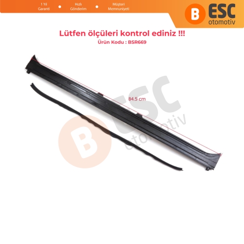 BMW 3 Serisi E36 1990-2000 54128119752 İçin Sunroof Tavan Yağmur Oluğu