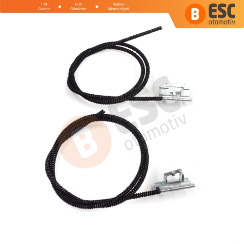 Peugeot 206 206+ 207 4/5 Kapı İçin Sunroof Tavan Cam Halat Spiral Kablo Seti Sağ Sol