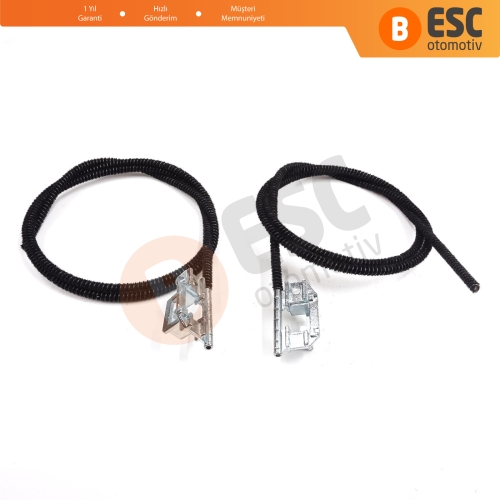 Peugeot 206 206+ 207 4/5 Kapı İçin Sunroof Tavan Cam Halat Spiral Kablo Seti Sağ Sol