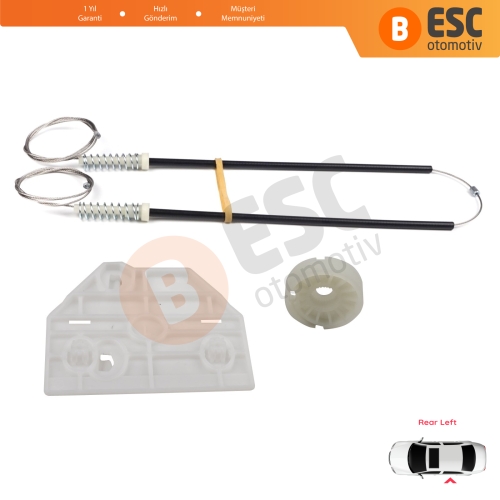 Audi A6 C6 S6 4F 4F2 4F5 2004-2011 4/5 Kapı 4F0839461 İçin Elektrikli Arka Sol Kapı Cam Kriko Tamir Seti