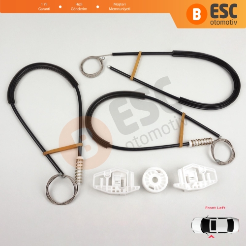 Citroen XSara Picasso N68 1999-2010 MPV 9221ET İçin Ön Sol Kapı Cam Kriko Tamir Seti