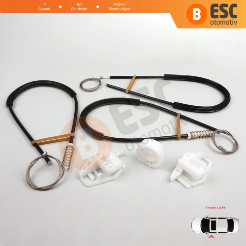 Citroen XSara Picasso N68 1999-2010 MPV 9221ET İçin Ön Sol Kapı Cam Kriko Tamir Seti