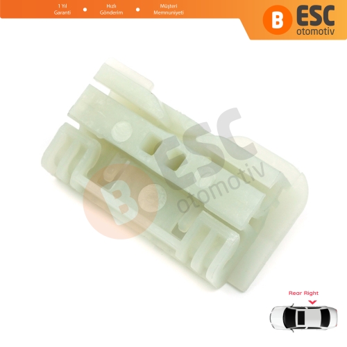 Renault Clio MK3 BR CR KR SR 2005-2014 5-Kapı 8200291153 İçin Arka Sağ Cam Kriko Tamir Klipsi