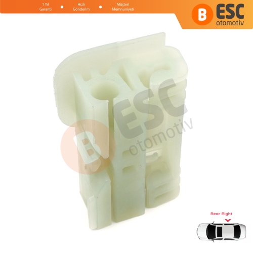 Renault Clio MK3 BR CR KR SR 2005-2014 5-Kapı 8200291153 İçin Arka Sağ Cam Kriko Tamir Klipsi