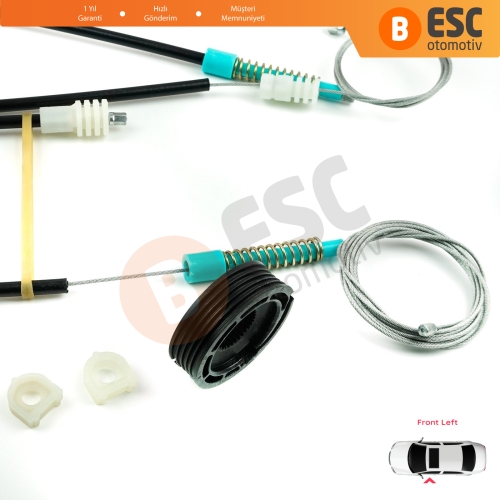 Volvo C70 873 1998-2005 Cabrio Convertible CC İçin Sol Cam Kriko Tamir Seti