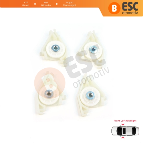 Audi A4 S4 B6 B7 8E B8 8K Seat Exeo 3R 4/5 Kapı İçin Ön Cam Kriko Tamir Sağ Sol Köşe Makara Seti