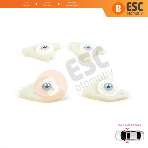 Audi A4 S4 B6 B7 8E B8 8K Seat Exeo 3R 4/5 Kapı İçin Ön Cam Kriko Tamir Sağ Sol Köşe Makara Seti