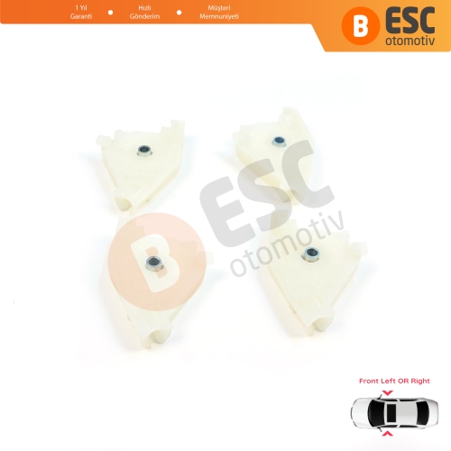 Audi A4 S4 B6 B7 8E B8 8K Seat Exeo 3R 4/5 Kapı İçin Ön Cam Kriko Tamir Sağ Sol Köşe Makara Seti