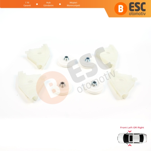 Audi A4 S4 B6 B7 8E B8 8K Seat Exeo 3R 4/5 Kapı İçin Ön Cam Kriko Tamir Sağ Sol Köşe Makara Seti