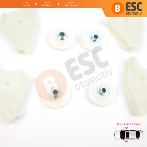 Audi A4 S4 B6 B7 8E B8 8K Seat Exeo 3R 4/5 Kapı İçin Ön Cam Kriko Tamir Sağ Sol Köşe Makara Seti