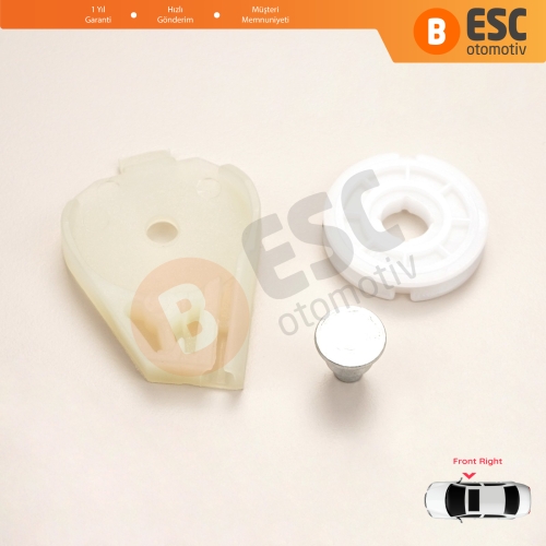 Fiat Doblo MK1 MPV Van 119 223 2001-2010 51718403 İçin Ön Sağ Cam Kriko Tamir Köşe Makarası 1