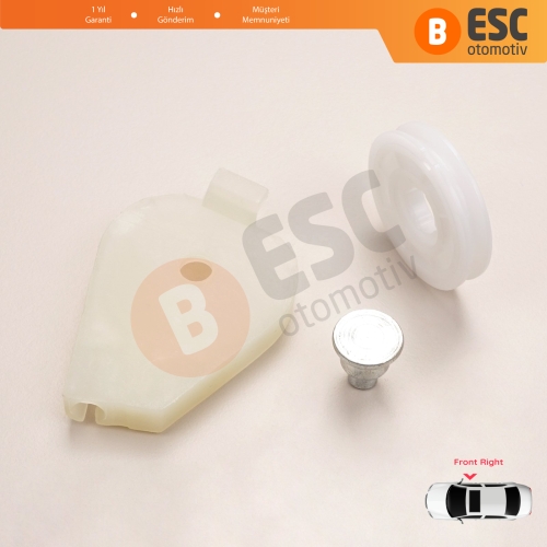 Fiat Doblo MK1 MPV Van 119 223 2001-2010 51718403 İçin Ön Sağ Cam Kriko Tamir Köşe Makarası 1