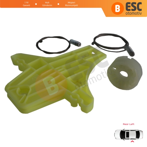 VW Tiguan MK1 5N 2007-2018 5-Kapı SUV 5N0839461 İçin Arka Sol Kapı Cam Kriko Tamir Seti