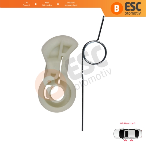 Renault Modus Scenic MK2 3 Peugeot 206 307 Citroen C3 MK1 Xsara Opel Meriva A İçin Ön Veya Arka Sol Cam Kriko Köşe Halat Kılavuz Klipsi