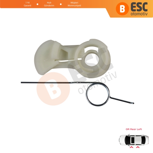 Renault Modus Scenic MK2 3 Peugeot 206 307 Citroen C3 MK1 Xsara Opel Meriva A İçin Ön Veya Arka Sol Cam Kriko Köşe Halat Kılavuz Klipsi