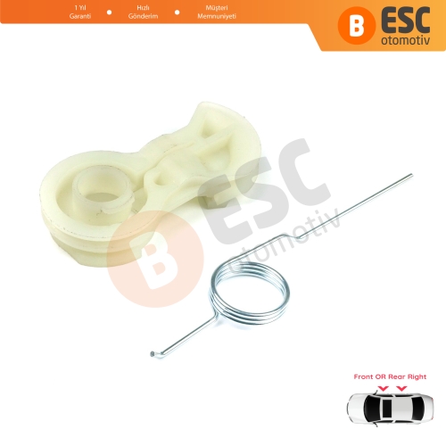 Renault Modus Scenic MK2 3 Peugeot 206 307 Citroen C3 MK1 Xsara Opel Meriva A İçin Ön Veya Arka Sağ Cam Kriko Köşe Halat Kılavuz Klipsi