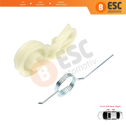 Renault Modus Scenic MK2 3 Peugeot 206 307 Citroen C3 MK1 Xsara Opel Meriva A İçin Ön Veya Arka Sağ Cam Kriko Köşe Halat Kılavuz Klipsi