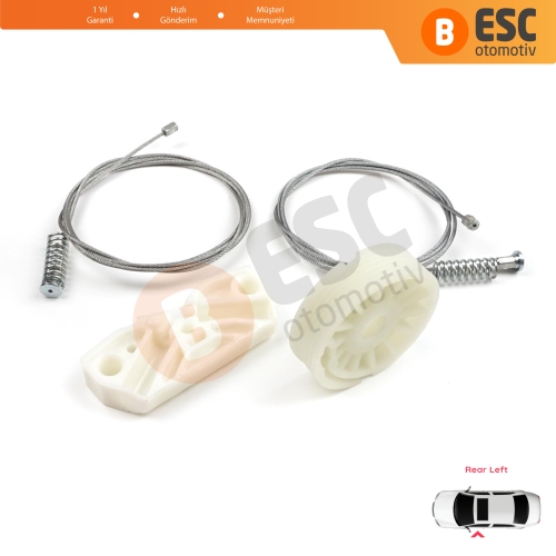 Mercedes CLK Class MK2 W209 C209 A209 2002-2009 2-Kapı Coupe Convertible A2096700103 İçin Arka Sol Cam Kriko Tamir Seti
