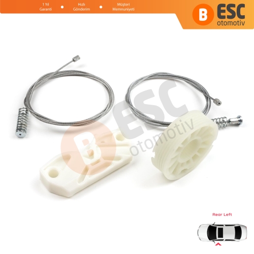Mercedes CLK Class MK2 W209 C209 A209 2002-2009 2-Kapı Coupe Convertible A2096700103 İçin Arka Sol Cam Kriko Tamir Seti