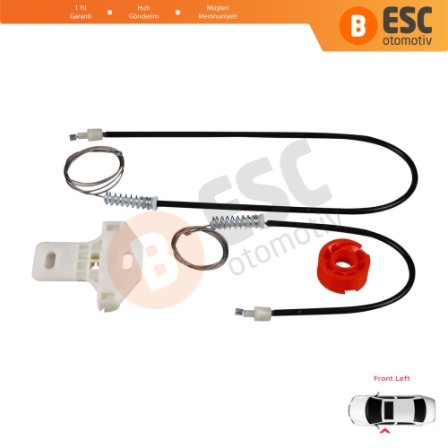 DAF CF65 CF75 CF85 XF95 XF105 2001-2013 1779727 İçin Sol Kapı Cam Kriko Tamir Seti