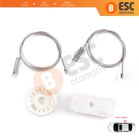 Audi A4 S4 RS4 B6 B7 8H7 8HE 2002-2009 2-Kapı CC Cabriolet 8H0839398 İçin Elektrikli Arka Sağ Cam Kriko Tamir Seti