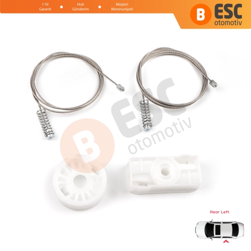 Audi A4 S4 RS4 B6 B7 8H7 8HE 2002-2009 2-Kapı CC Cabriolet 8H0839397 İçin Elektrikli Arka Sol Cam Kriko Tamir Seti