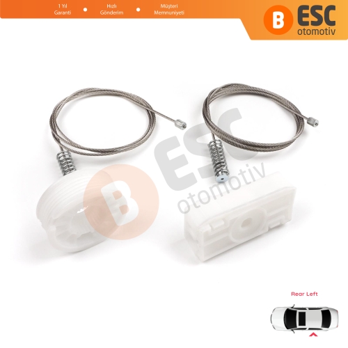 Audi A4 S4 RS4 B6 B7 8H7 8HE 2002-2009 2-Kapı CC Cabriolet 8H0839397 İçin Elektrikli Arka Sol Cam Kriko Tamir Seti