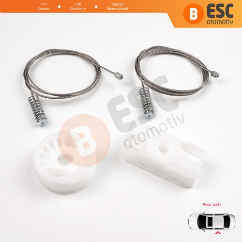 Audi A4 S4 RS4 B6 B7 8H7 8HE 2002-2009 2-Kapı CC Cabriolet 8H0839397 İçin Elektrikli Arka Sol Cam Kriko Tamir Seti