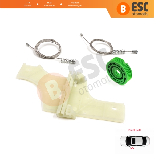 Peugeot 508 MK1 W23  8D 8E 2010-2018 4/5 Kapı 9221GY İçin Elektrikli Ön Sol Cam Kriko Tamir Seti