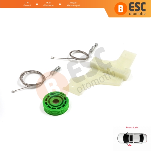 Peugeot 508 MK1 W23  8D 8E 2010-2018 4/5 Kapı 9221GY İçin Elektrikli Ön Sol Cam Kriko Tamir Seti