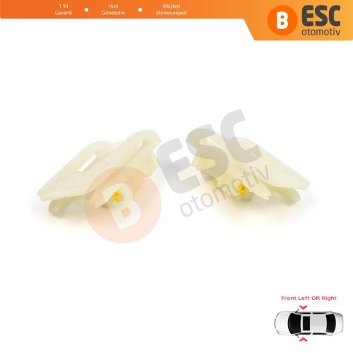 Ford Focus MK3 Opel Astra J VW Golf MK7 5G 4/5 Kapı İçin Ön Sağ veya Sol Cam Kriko Tamir Klipsi 1+2